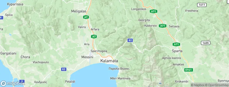 Kalamata, Greece Map