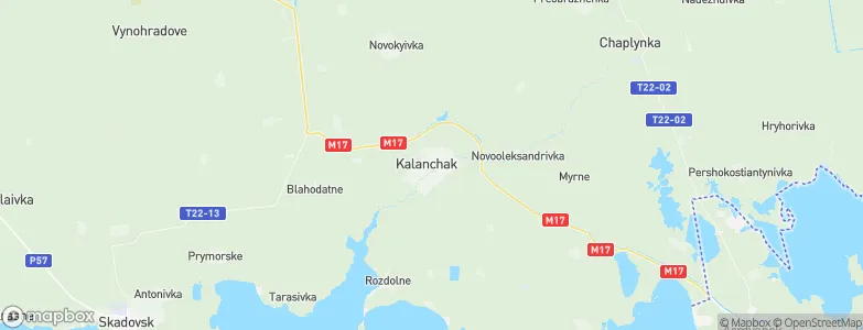 Kalanchak, Ukraine Map