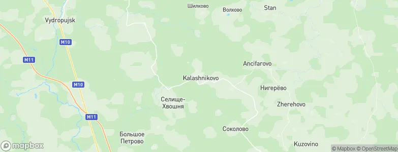 Kalashnikovo, Russia Map