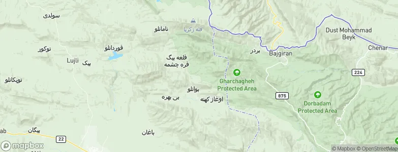 Kalāteh-ye Bālī, Iran Map