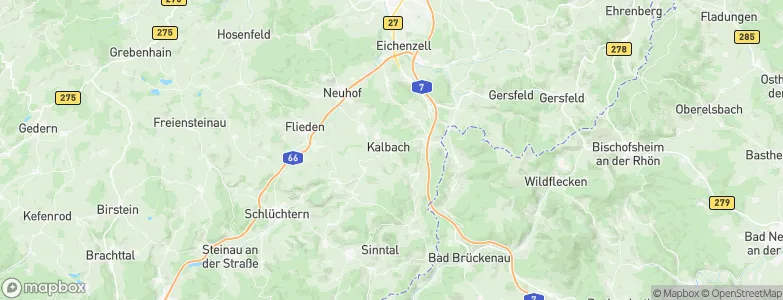 Kalbach, Germany Map