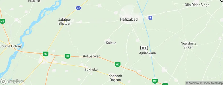 Kaleke Mandi, Pakistan Map