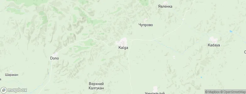 Kalga, Russia Map