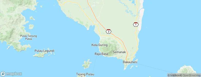 Kalianda, Indonesia Map