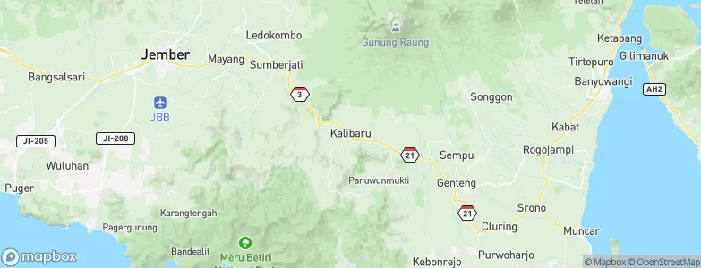 Kalibaru, Indonesia Map