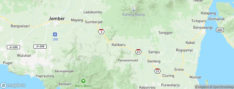 Kalibaru Kulon, Indonesia Map