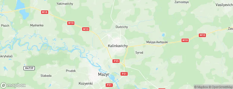 Kalinkavichy, Belarus Map