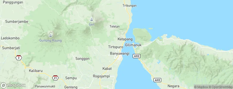 Kalipuro, Indonesia Map