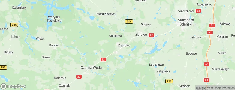 Kaliska, Poland Map