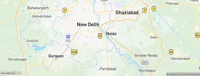 Kālkāji Devi, India Map
