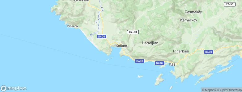 Kalkan, Turkey Map