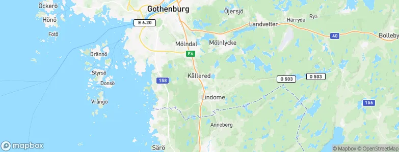 Kållered, Sweden Map