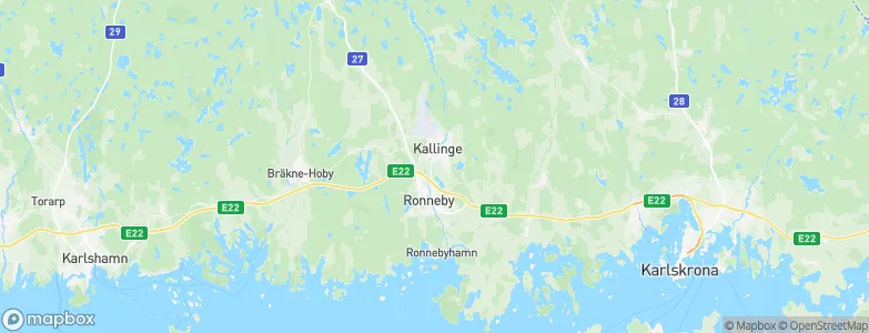 Kallinge, Sweden Map