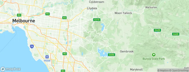 Kallista, Australia Map