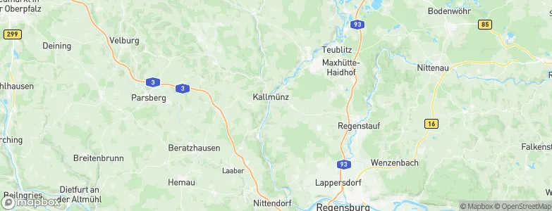 Kallmünz, Germany Map