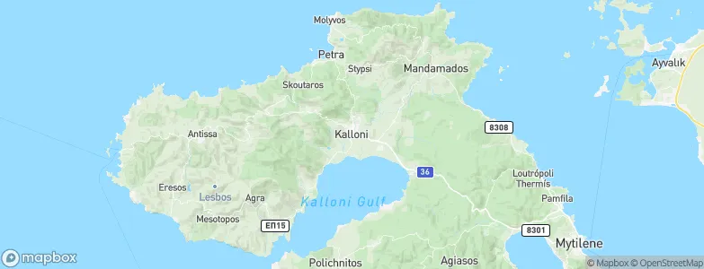 Kalloní, Greece Map