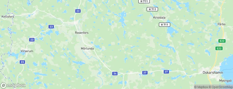 Kalmar County, Sweden Map