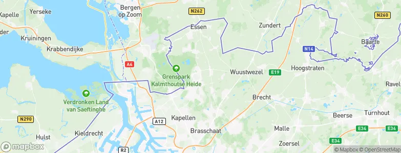 Kalmthout, Belgium Map