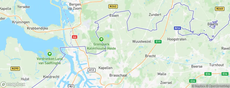 Kalmthout, Belgium Map