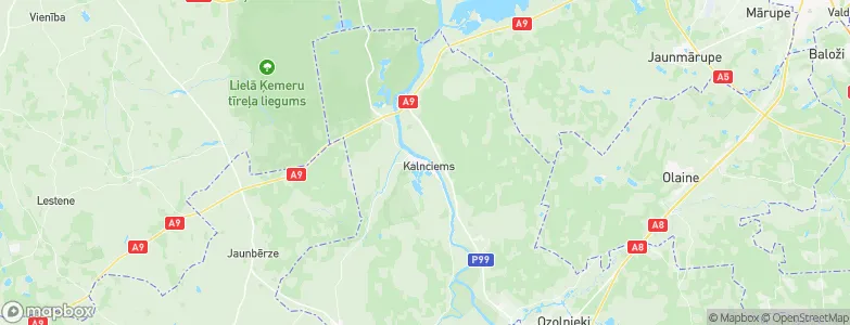 Kalnciems, Latvia Map