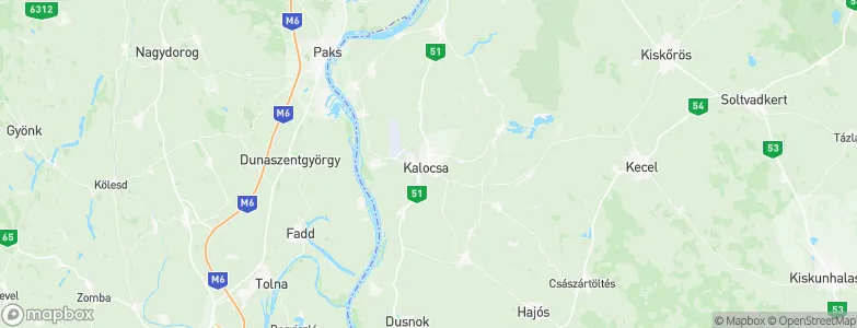 Kalocsa, Hungary Map