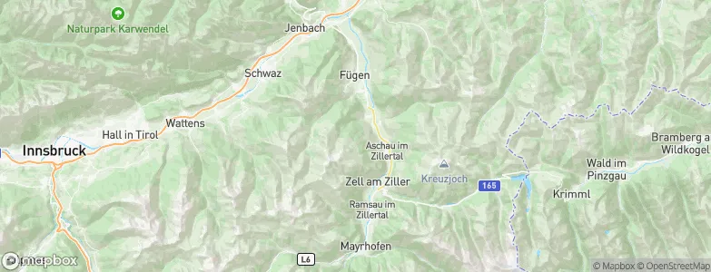 Kaltenbach, Austria Map