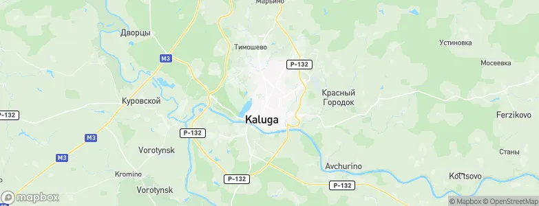 Kaluga, Russia Map