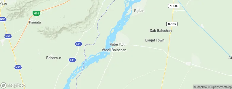 Kalur Kot, Pakistan Map