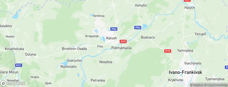 Kalush, Ukraine Map