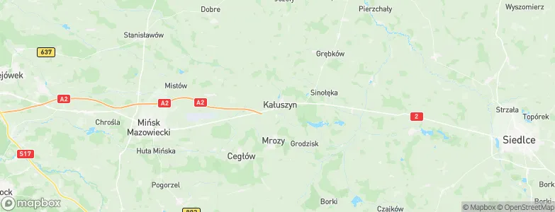 Kałuszyn, Poland Map