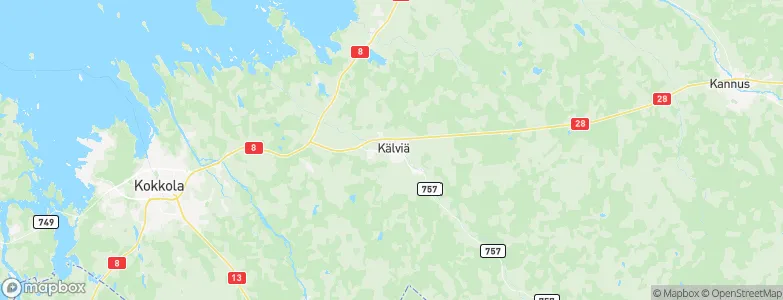 Kälviä, Finland Map