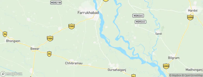 Kamalganj, India Map