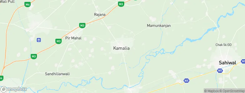 Kamalia, Pakistan Map