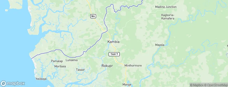 Kambia, Sierra Leone Map