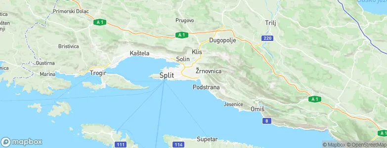 Kamen, Croatia Map
