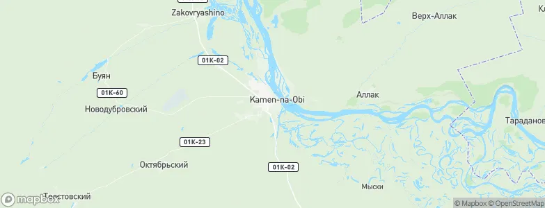 Kamen'-na-Obi, Russia Map