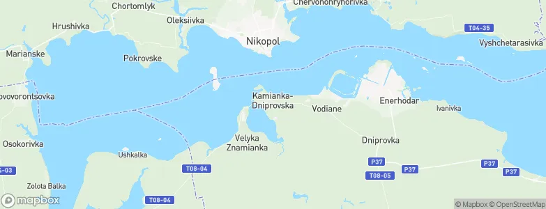 Kamenka-Na-Dnepre, Ukraine Map