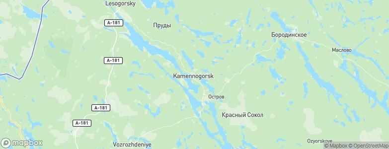 Kamennogorsk, Russia Map
