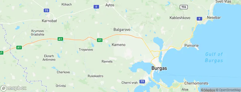 Kameno, Bulgaria Map