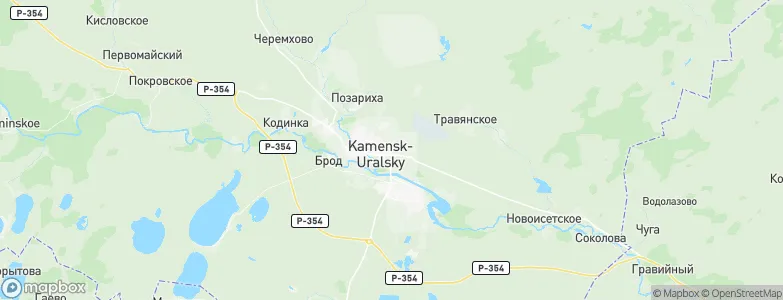 Kamensk-Ural'skiy, Russia Map