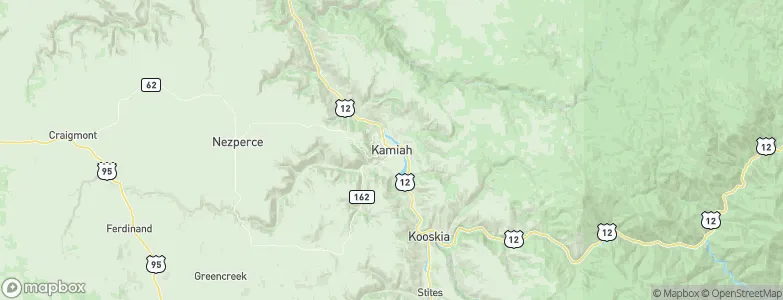 Kamiah, United States Map