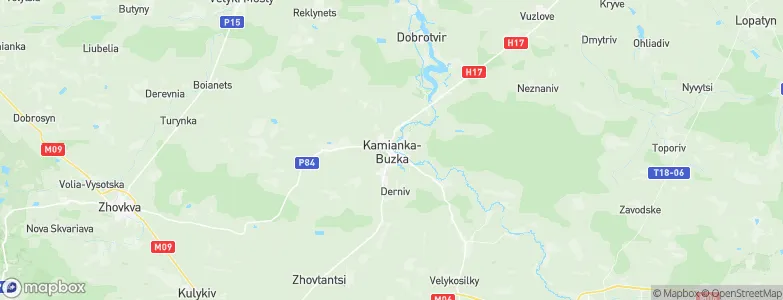 Kamianka-Buzka, Ukraine Map