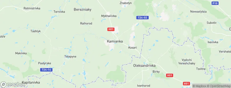 Kamianka, Ukraine Map