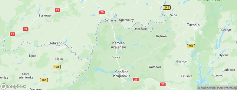 Kamień Krajeński, Poland Map