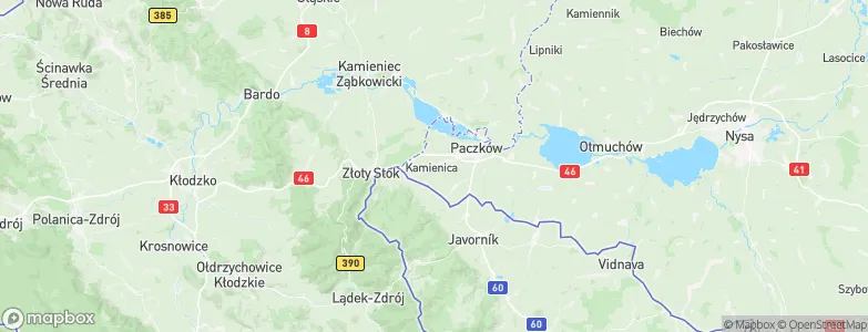 Kamienica, Poland Map