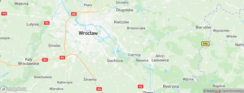 Kamieniec Wrocławski, Poland Map