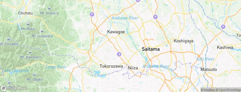 Kamifukuoka, Japan Map
