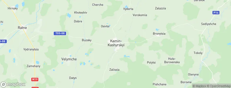 Kamin-Kashyrskyi, Ukraine Map