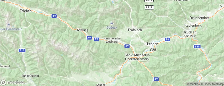 Kammern im Liesingtal, Austria Map