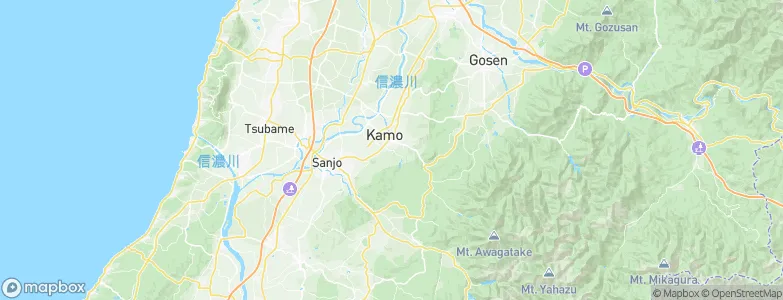Kamo, Japan Map